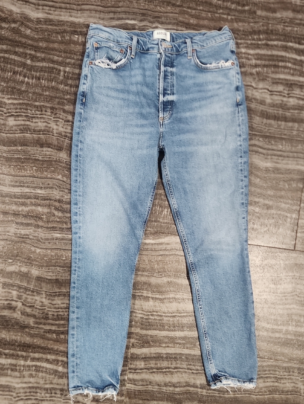 Agolde Nico high rise slim straight jeans Size 30